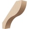 Ekena Millwork 5-inch W x 18-inch D x 18-inch H Geneva Rough Cedar Woodgrain TimberThane Knee Brace, Primed BRCUR05X18X18GNVRCPR - alternate 1